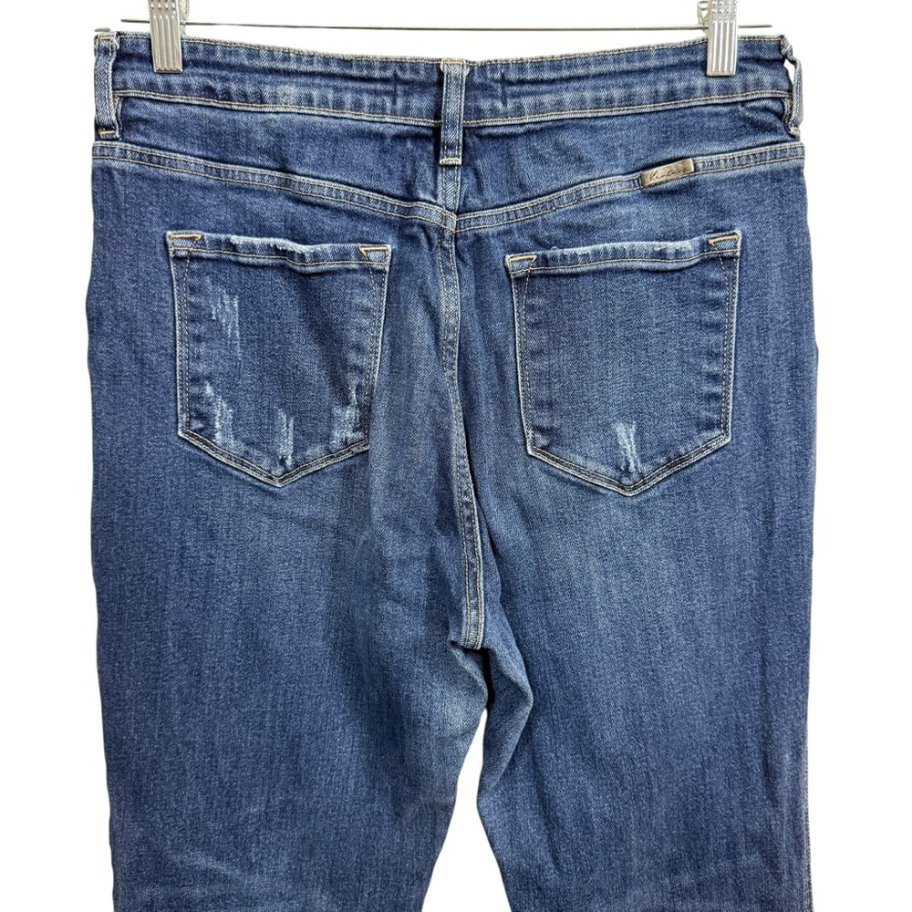 KanCan Bootcut Jeans Size 13/30 Distressed Medium Wash Stretch Denim - Picture 5 of 9